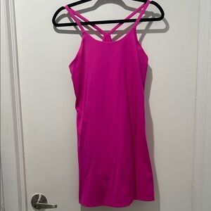Vibrant Pink Strappy Dress